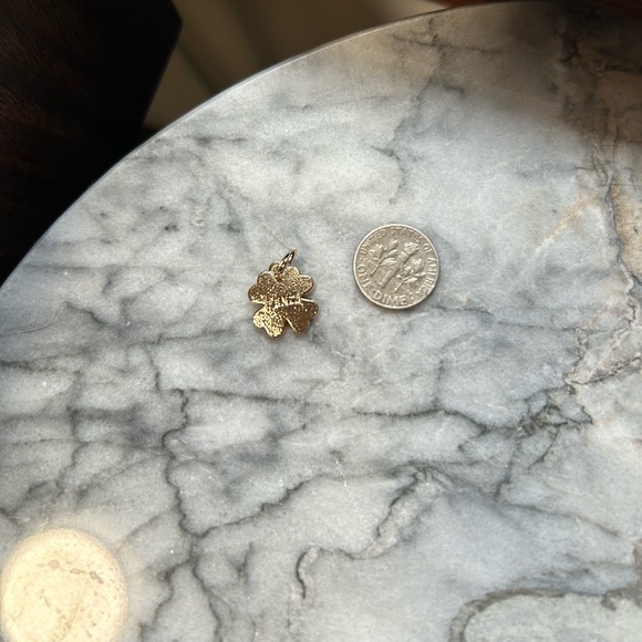 FENDI FF Clover Logo Charm - Pink & Gold - Picture 3 of 3